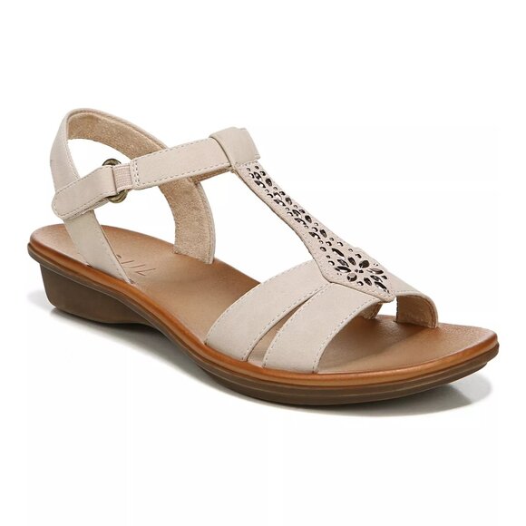 Soul Naturalizer Summer Ankle Strap Sandals - Porcelain Faux Nubuck/Microfiber - Picture 1 of 5